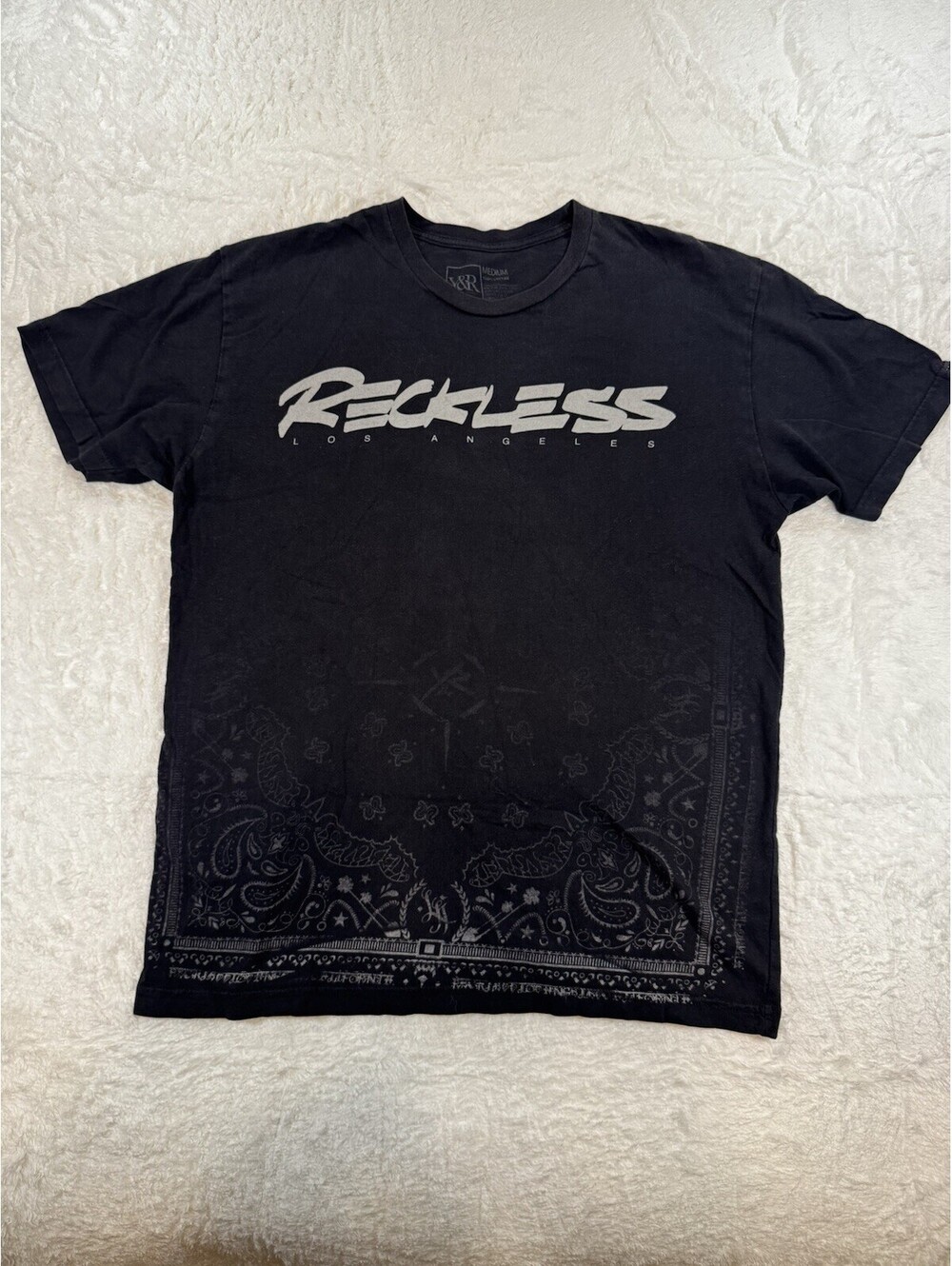 Young & Reckless Black Graphic Shirt Size M - Y & R - A2043